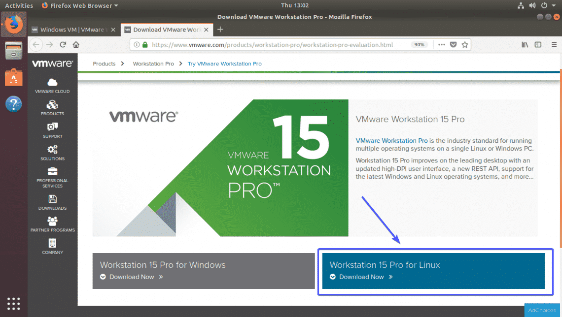 installing vmware workstation